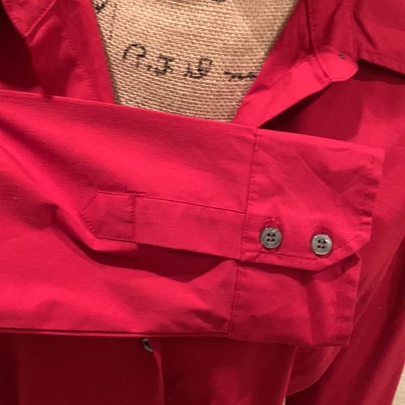 Women’s New York & Co Collar Button Down Long Sleeve Top - Picture 4 of 9